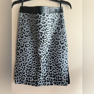 DROMe Genuine Leather/Fir Skirt